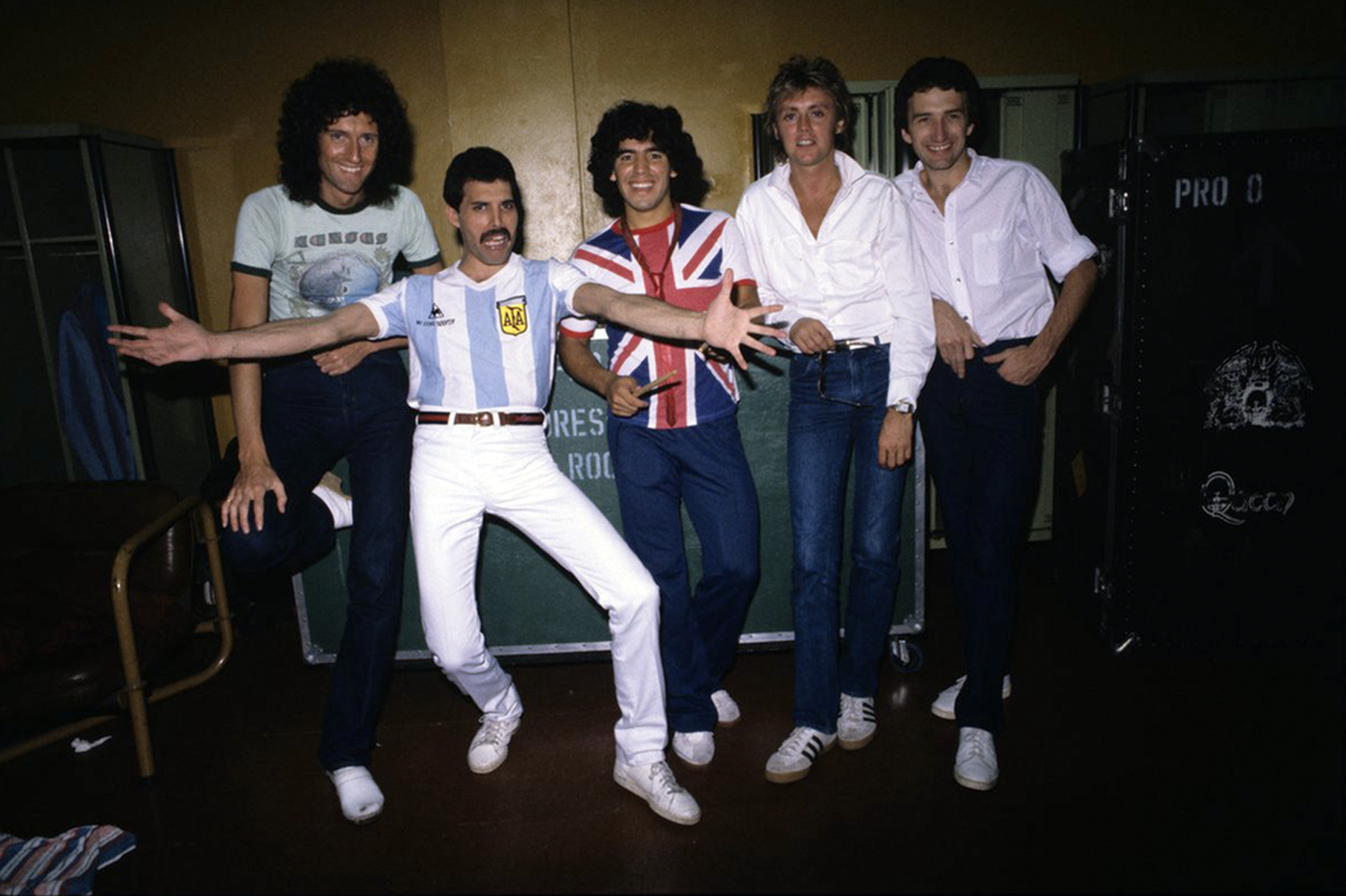 Maradona y Queen: la foto que marcó un show emblemático