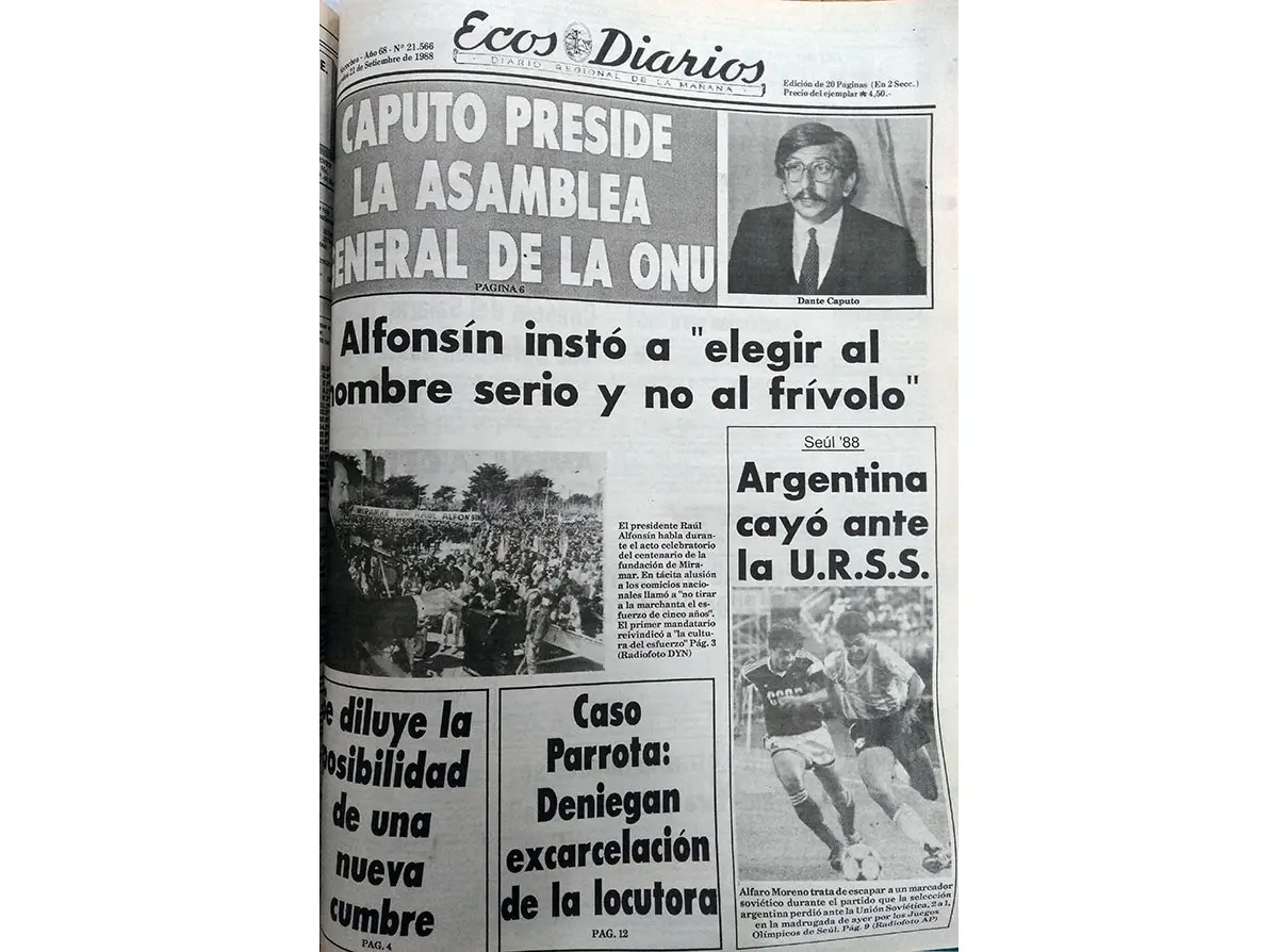 Lunes 19 de septiembre de 1988