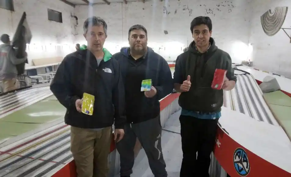 Buen final. Nicolás Valencia, Miguel Rudolph y Hugo Díaz