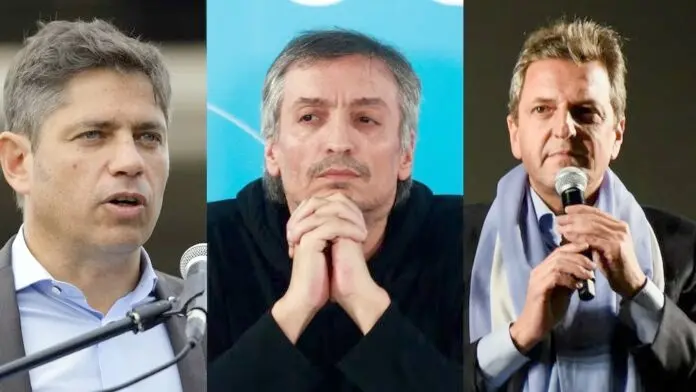 Kicillof, Kirchner y Massa: sigue la tensión.