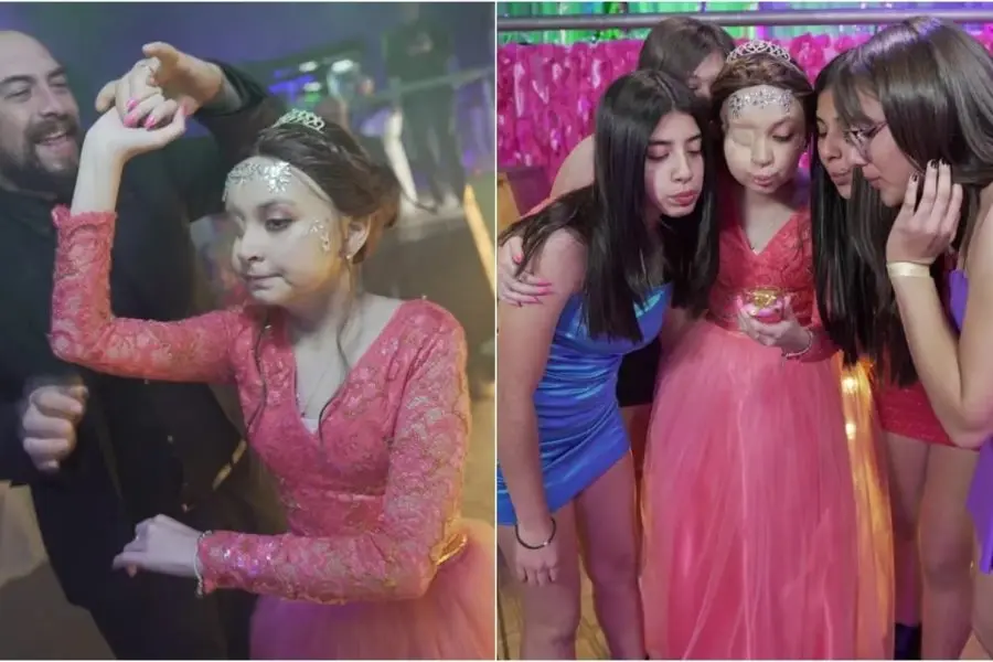 El papá de Agustina pudo cumplirle su sueño: vestido rosa y mucho amor, así fue su fiesta de 15 antes de morir