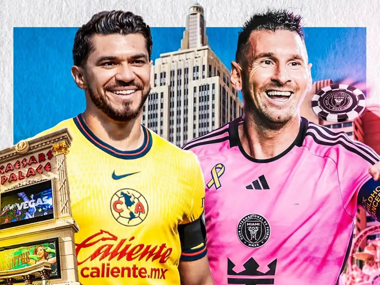 Henry Martin y Lionel Messi