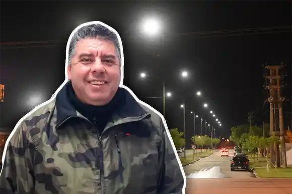 Nueva luminaria LED | Miguel Gómez: "Antes solamente teníamos un foco en una esquina, llegar a esto para nosotros es una alegría inmensa"