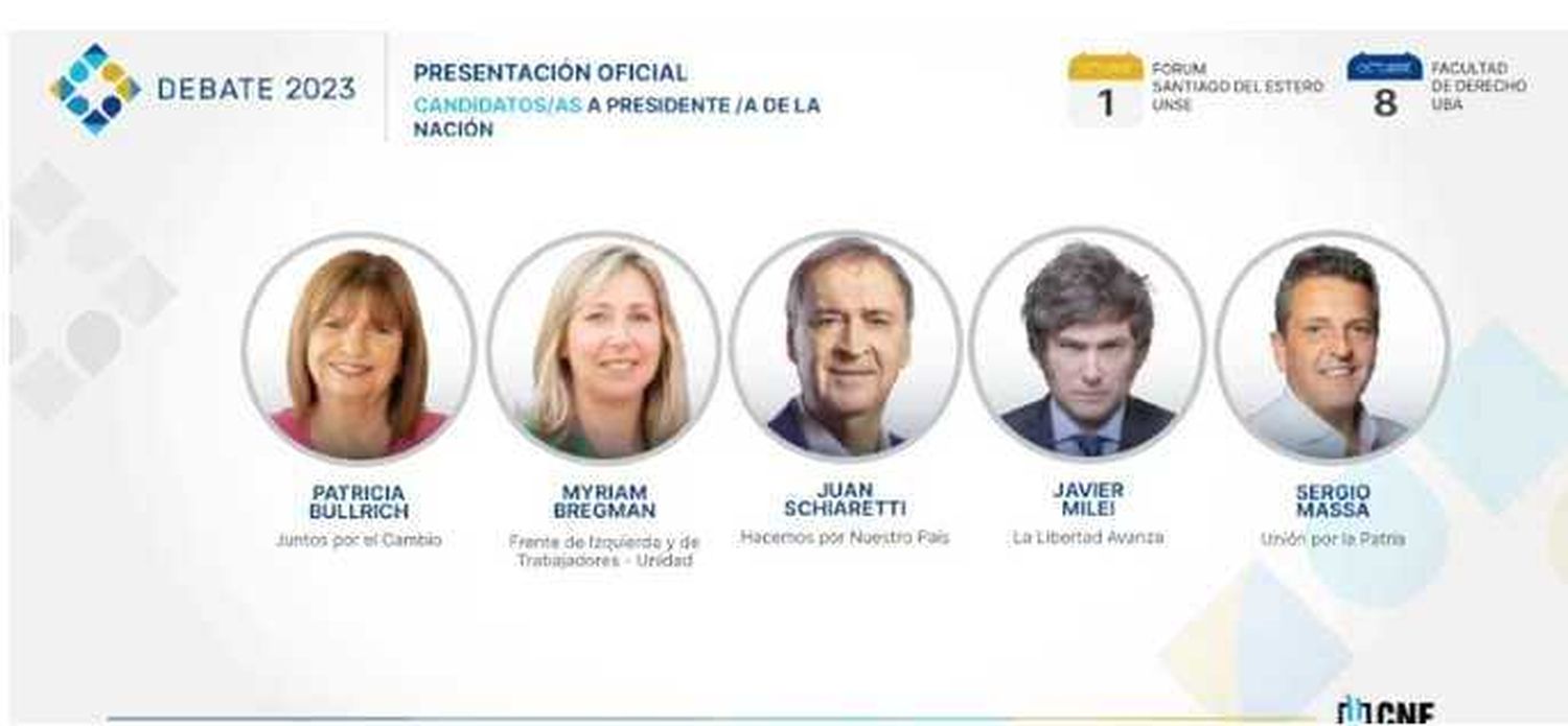 Se conoció el reglamento 
de los debates presidenciales