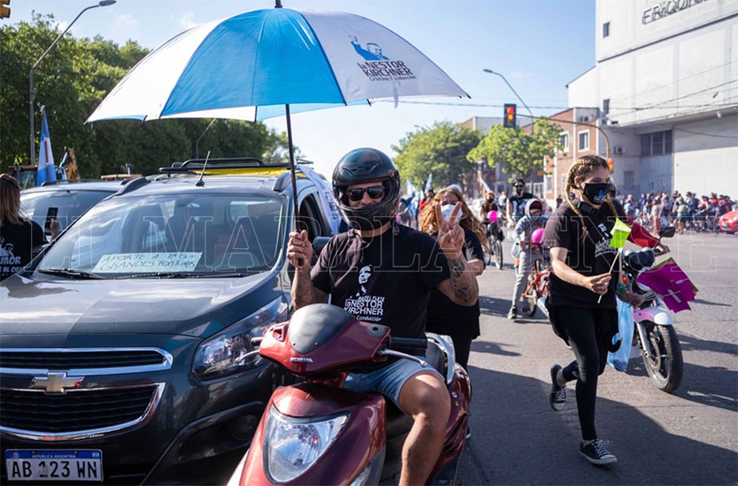 Gran movilización en Mar del Plata por "el Día de la Militancia"