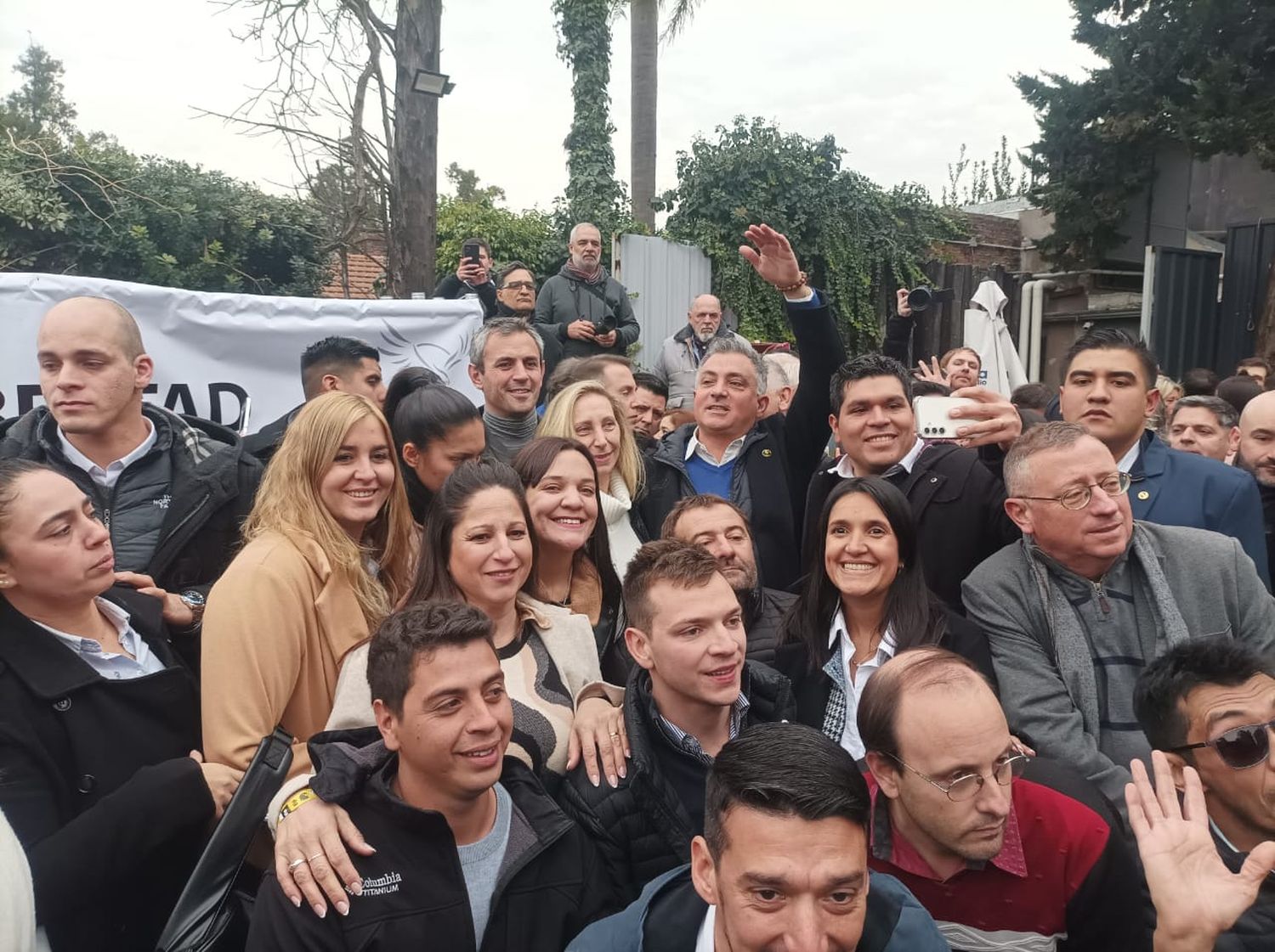 Presencia sampedrina en el acto de Karina Milei en Morón