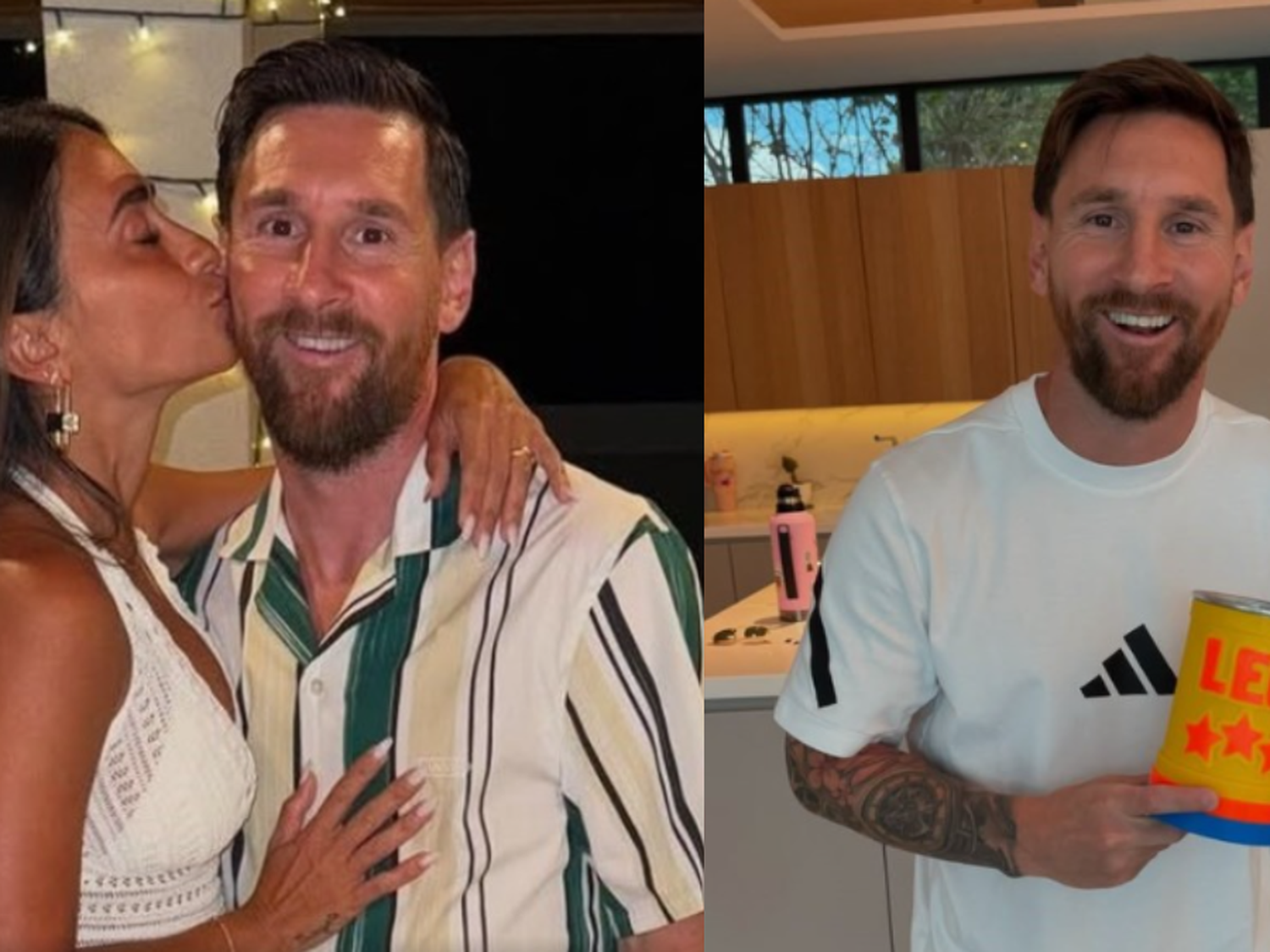 Lionel Messi celebró el Año Nuevo en Rosario junto a Antonela Roccuzzo