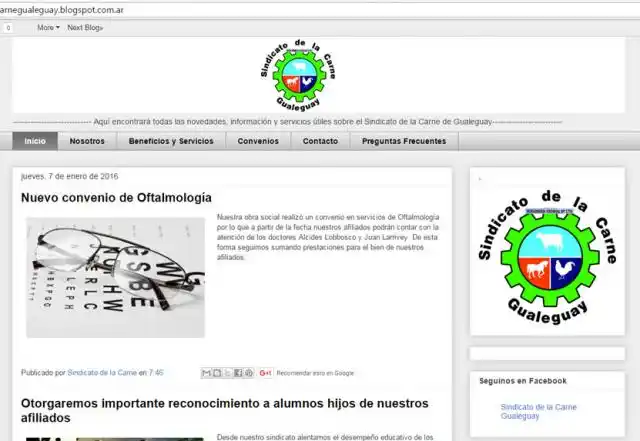 El sindicato de la carne lanzó su página web
