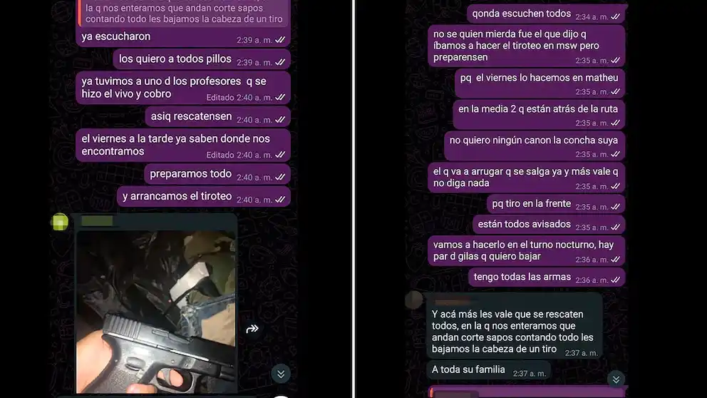 Las capturas fueron realizadas por un padre que presentó la prueba en la justicia.