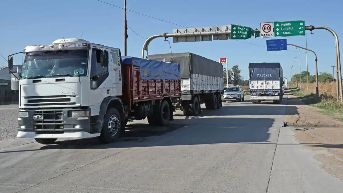 Camiones en Puerto Quequén