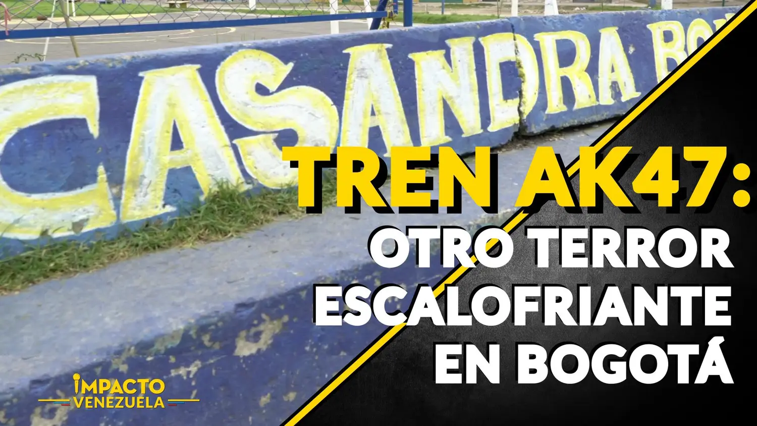 TREN AK47: otro terror escalofriante en Bogotá – VIDEO