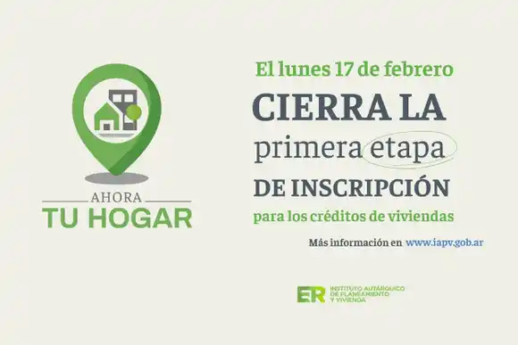 Ahora Tu Hogar: El lunes finaliza la primera etapa de inscripción para los créditos
