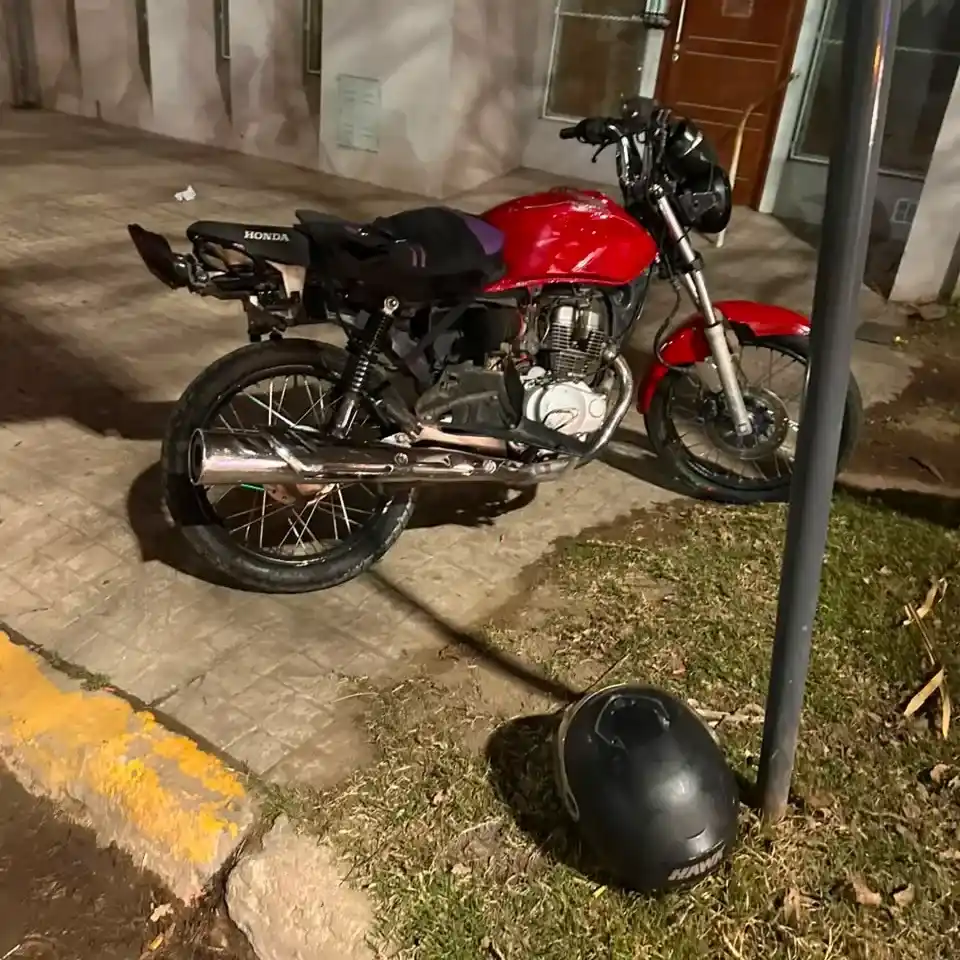 Moto accidente