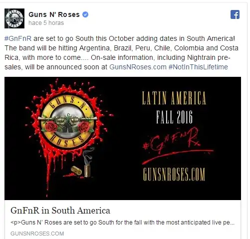 Vuelven los Guns N' Roses a Argentina: enterate los detalles 