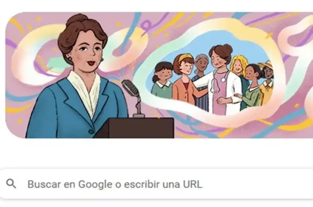 Google rinde homenaje a Elvira Rawson en su doodle