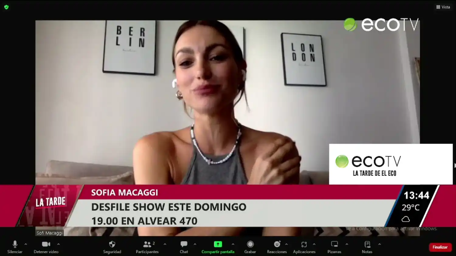 Desfile Show este domingo 19 hrs en Alvear 470