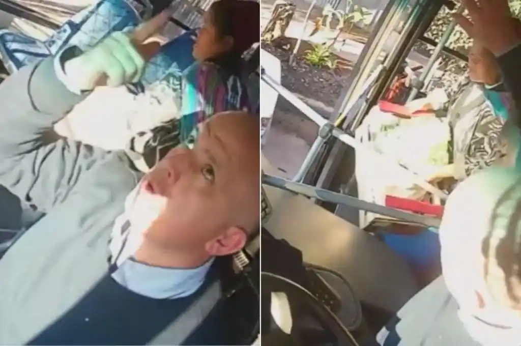 Atacó a golpes a un colectivero