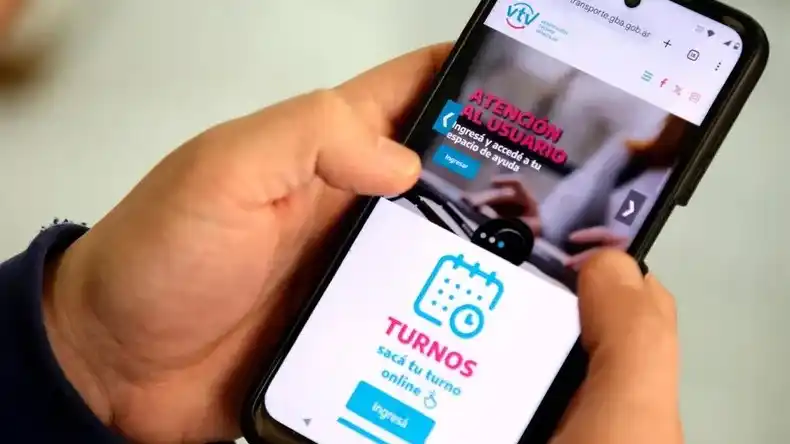 La web de la Verificación Técnica Vehicular (VTV).