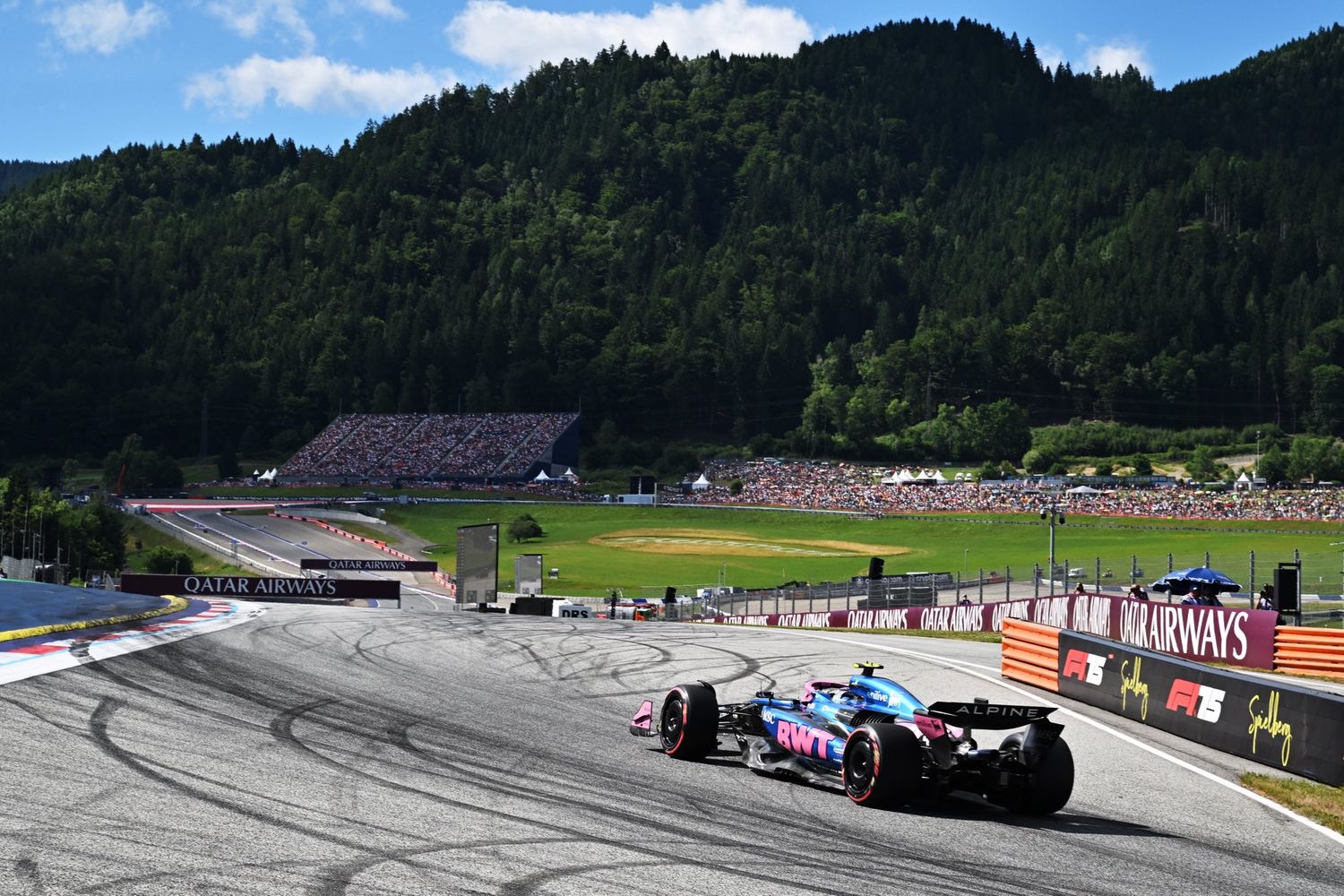 Colapinto girando en Austria.