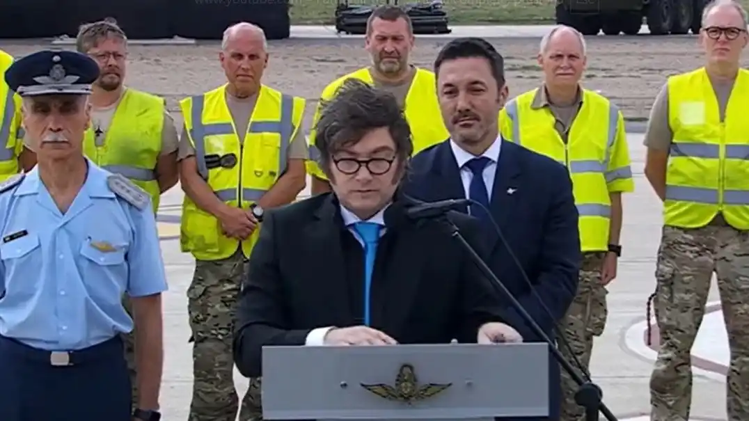 Milei en Río Cuarto. Captura de Pantalla