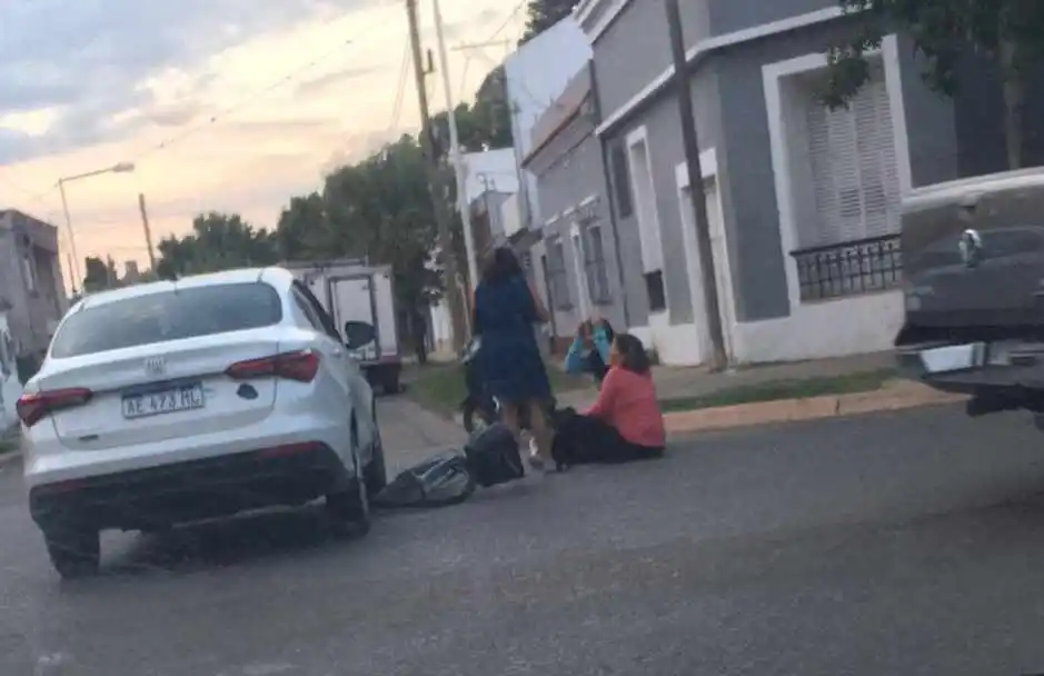 Accidente en Pellegrini y Colón
