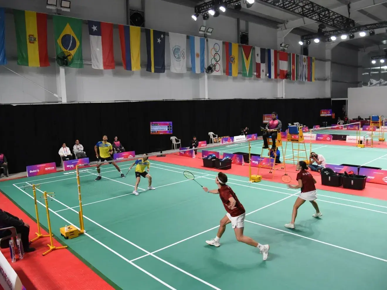 El bádminton se disputa del 21 al 26 de septiembre en el Instituto Superior de Educación Física (ISEF) Nº 11 en Rosario. Foto:Prensa Juegos Suramericanos.