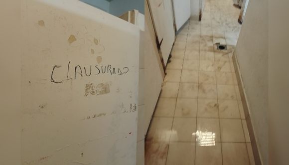 "Estas son las condiciones en la que se encuentran los baños en el Tiro"