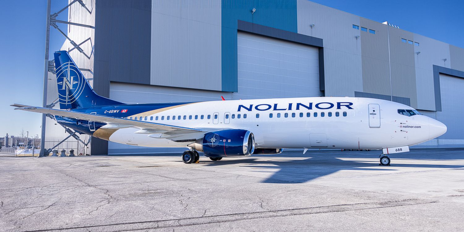 Clasico: Nolinor recibió su primer Boeing 737-400 con el esquema de la aerolínea