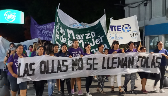 8M: así fue la movilización por el Día de la Mujer Trabajadora