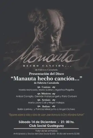 Mañana se presentará “Manauta hecho canción…”
