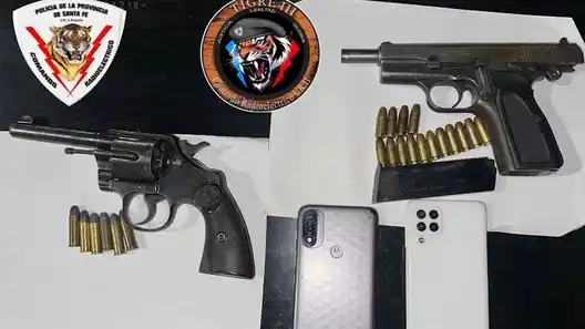 Detuvieron a cuatro hombres y una mujer armados por robarle a una pareja en la zona sur.