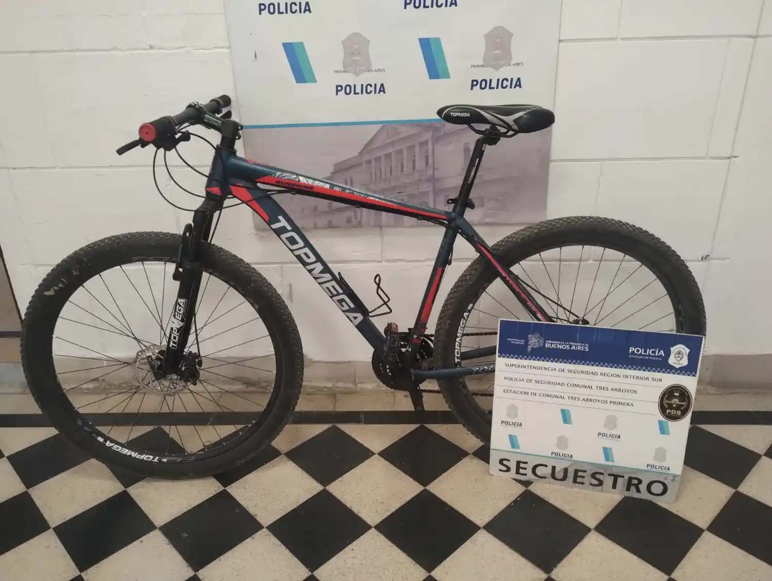 La policía recuperó una bicicleta robada
