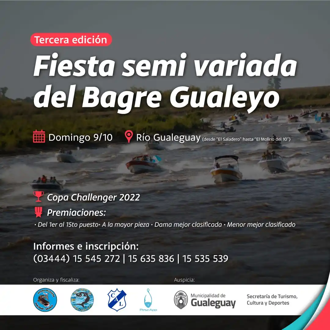 Se viene la 3° Edición de la "Fiesta del Bagre Gualeyo”