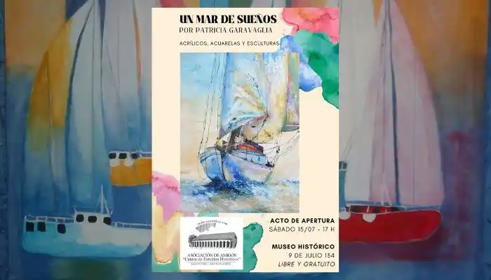 Patricia Garavaglia presenta su muestra de arte en el Museo Histórico