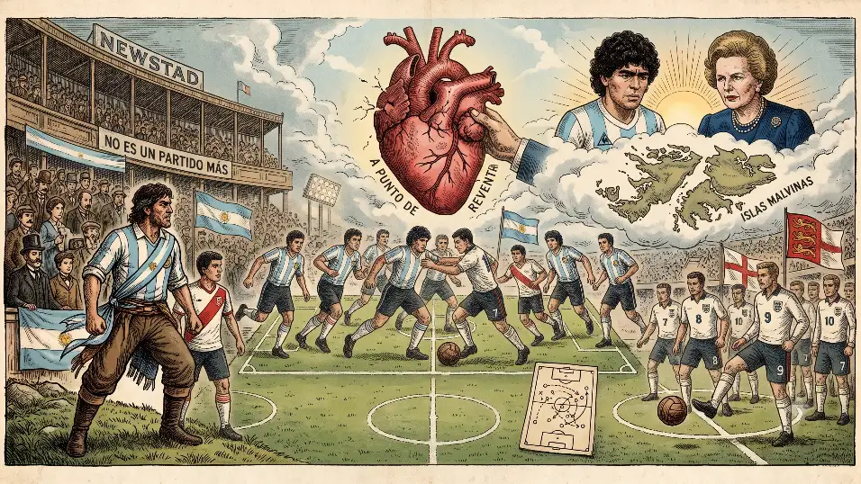 Historia. Un silencio espeso antes de Argentina - Inglaterra.