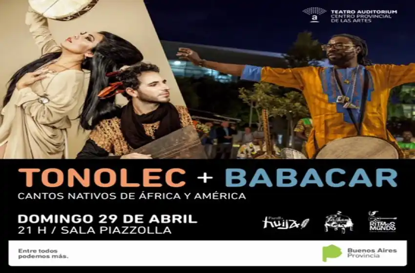 Babacar y Tonolec juntos en el Teatro Auditorium