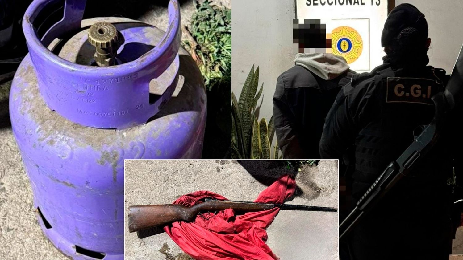 Andaba cargando una garrafa y una escopeta por Bv. Lehmann: lo vieron desde las cámaras