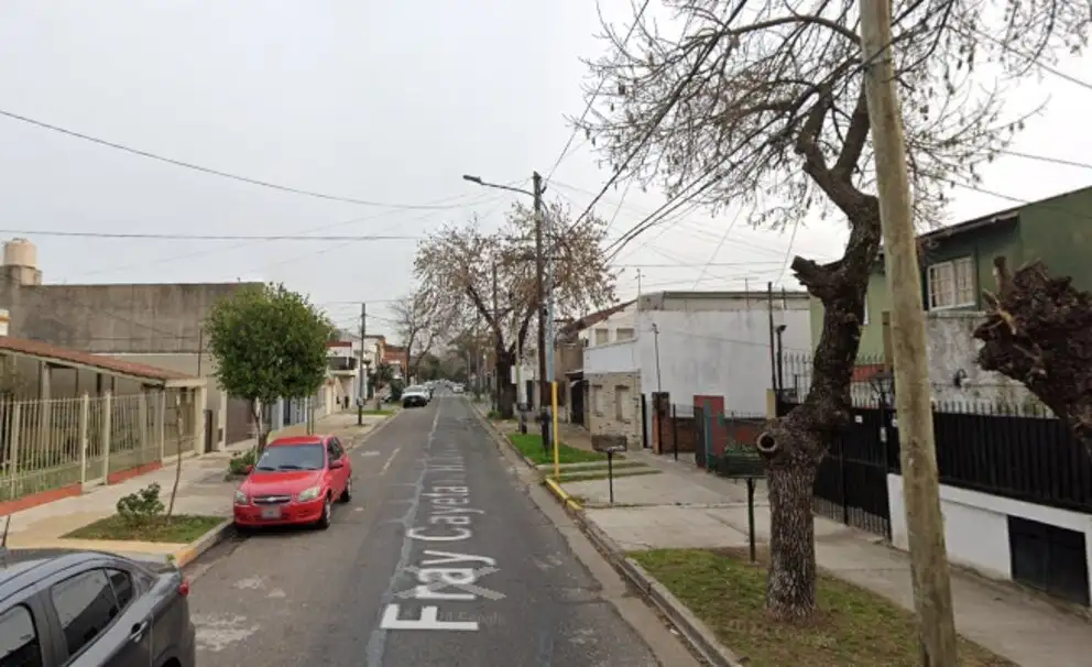Cayetano Rodríguez al 3900, la cuadra donde fue asesinado Muzzillo (Google View)