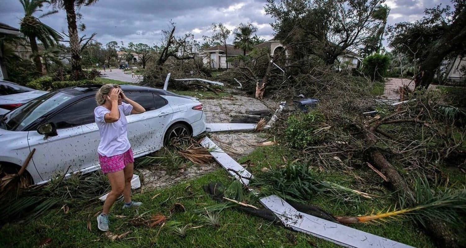 El paso de los tornados provocados por Milton provocó cientos de casas dañadas o totalmente destruidas. DW/Reuters