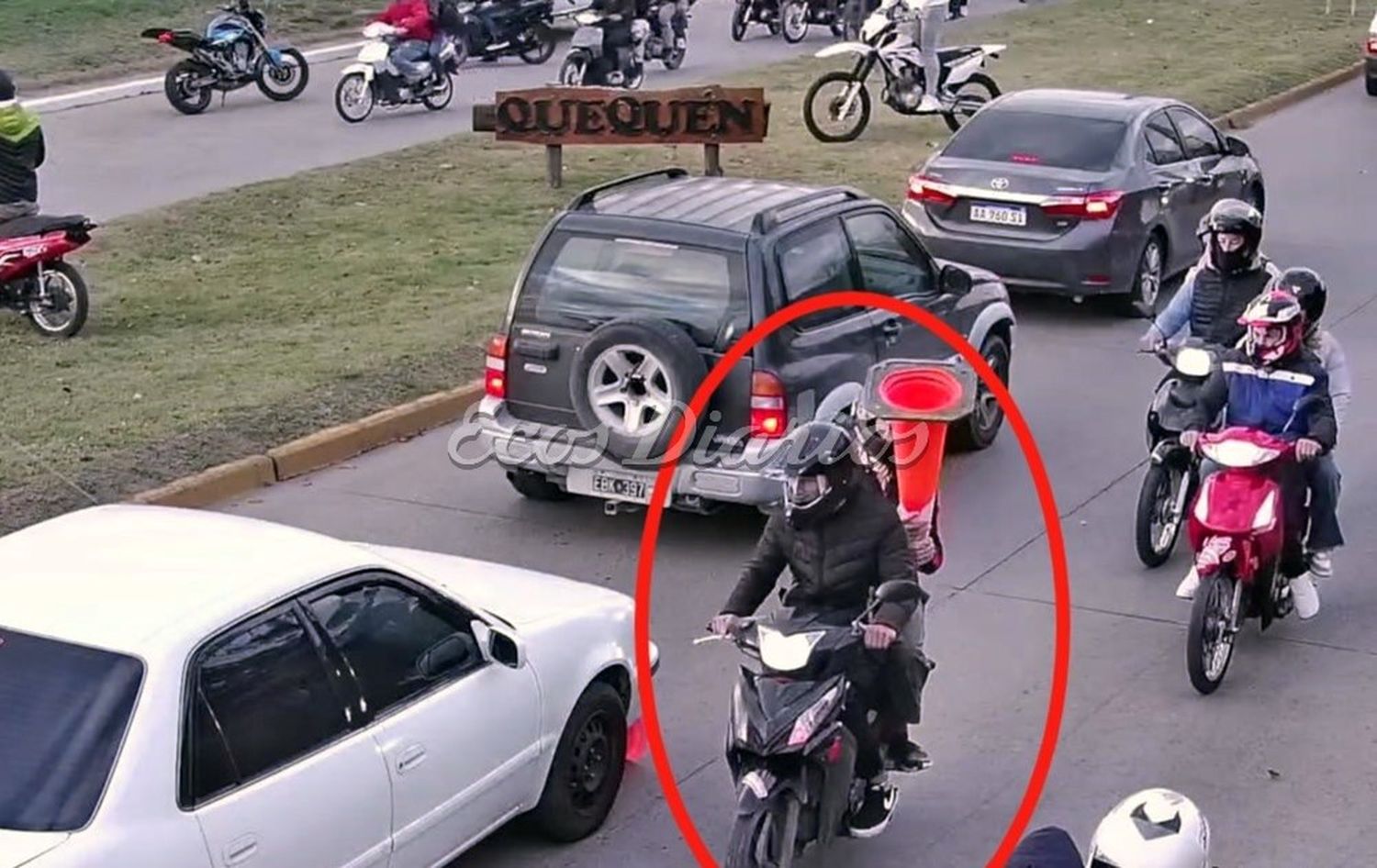Imágenes de los incidentes. Ocurridos el domingo en el sector de 554 y el Puente Dardo Rocha