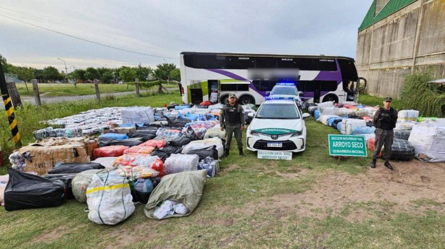 Traían más de 300 bultos con mercadería extranjera de contrabando