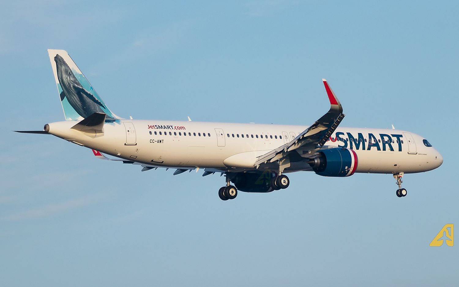 JetSMART’s first Airbus A321neo arrives in Santiago de Chile