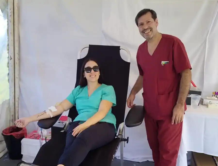 Decenas de personas donaron sangre en un evento solidario