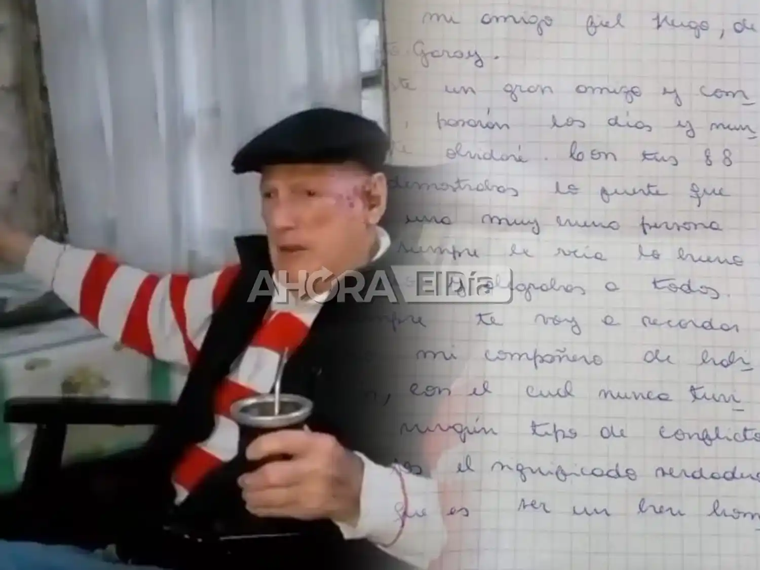 La emotiva carta de despedida del compañero de habitación del abuelo fallecido