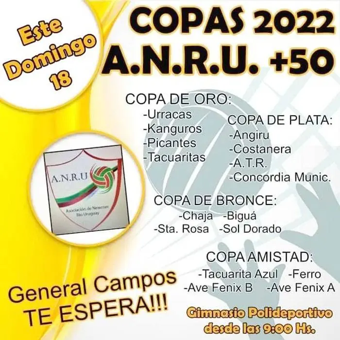 Gran final copas 2022 A.N.R.U. + 50