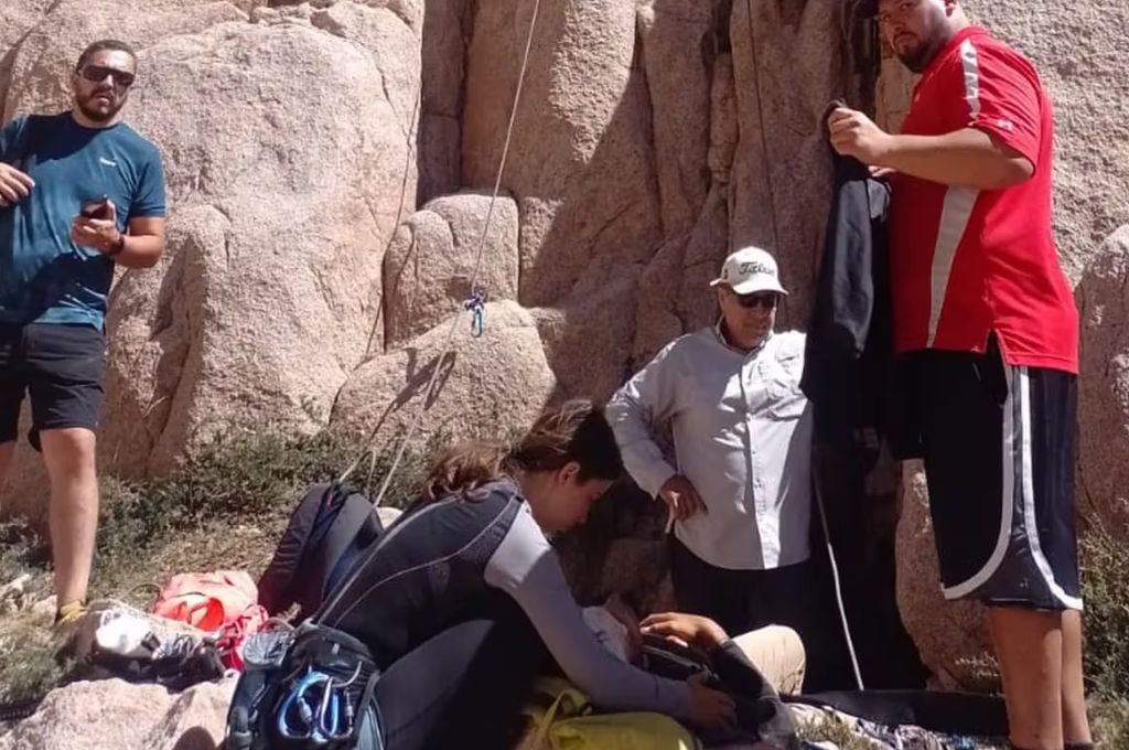 Un grupo de turistas colaboró con el rescate del joven esloveno de 33 años.