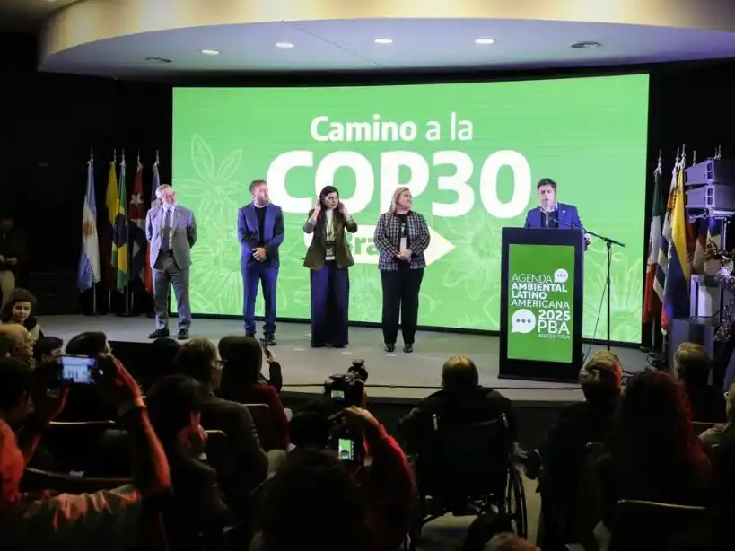 Kicillof: "El cambio climático es una realidad urgente que hay que atender con políticas concretas"