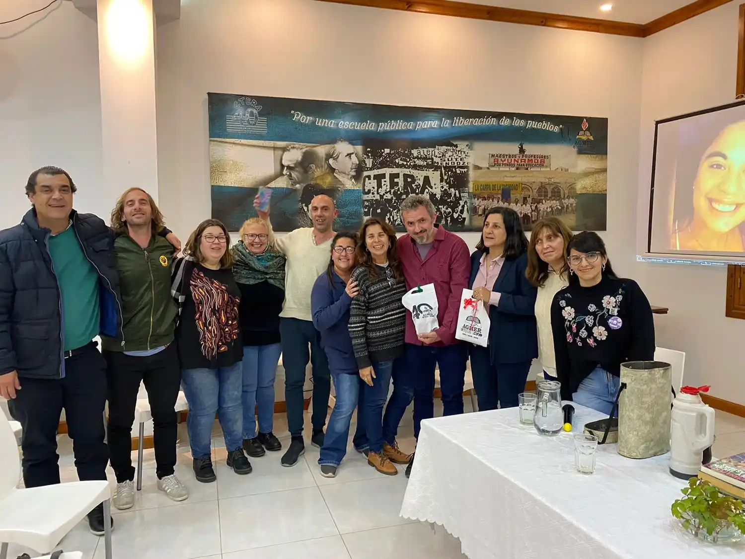 Se presentó el libro de Micaela García en AGMER