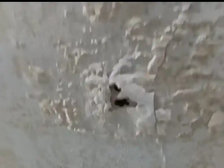 Goteras. El cielorraso está perforado en varios sectores