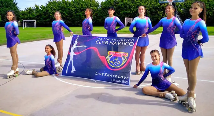 Debut del patín artístico del Club Náutico Necochea